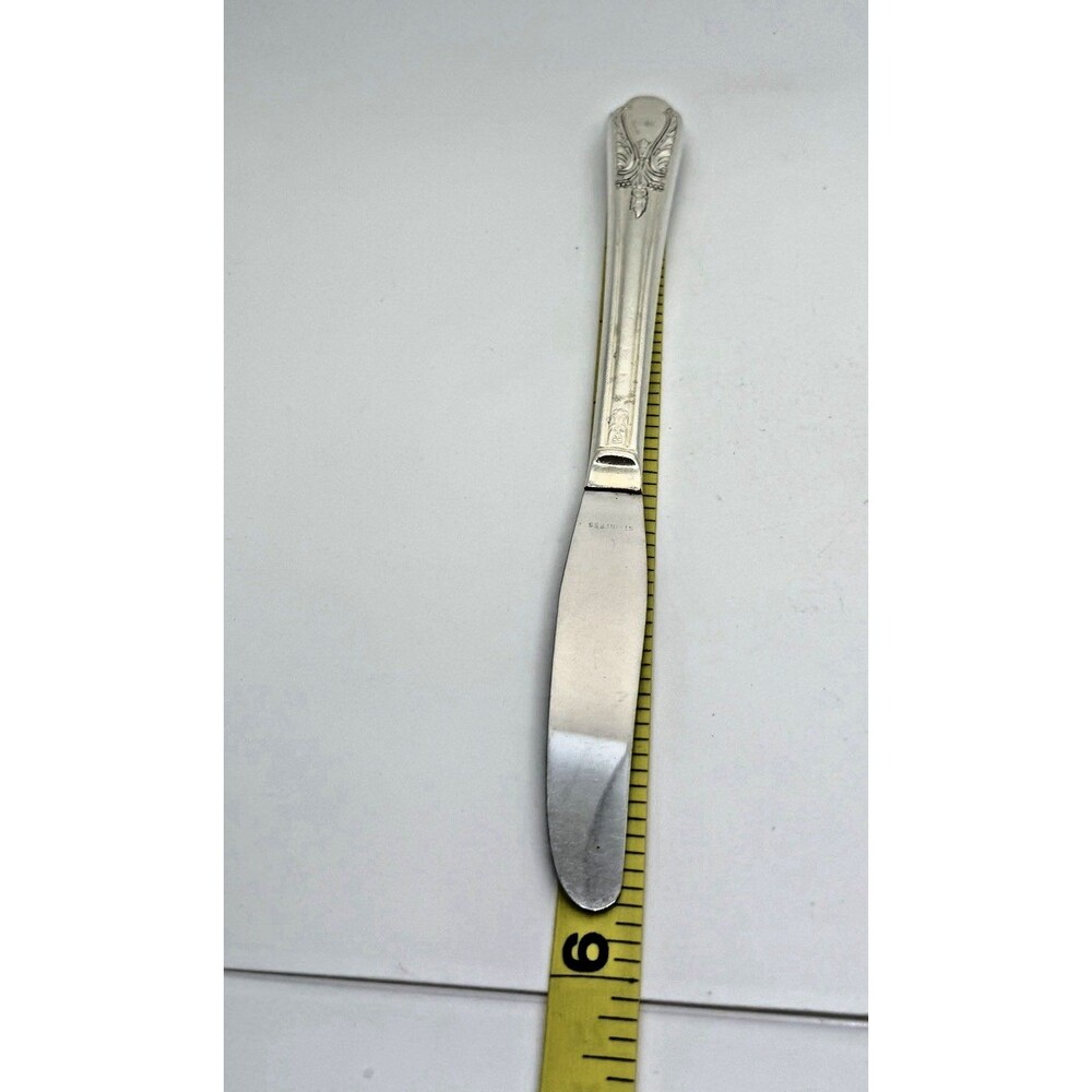 Wm Rogers Avalon Cabin Silverplate Flatware Set 4pc Knife Fork Spoon 1940s - Picture 12 of 16